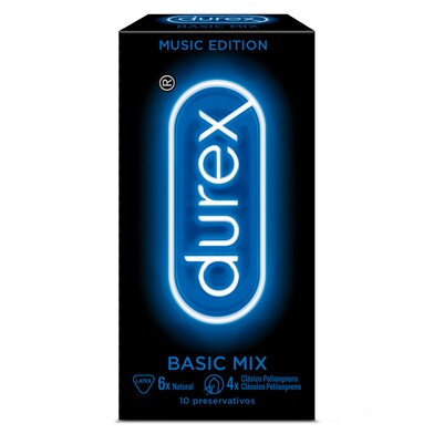 Preservativos basic mix Durex caja 10 unidades-0