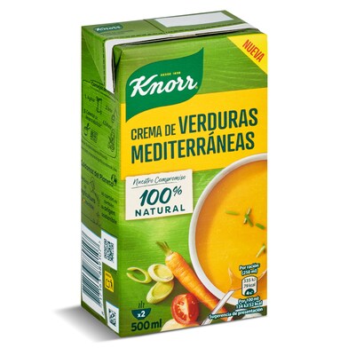 Crema de verduras mediterráneas Knorr caja 500 ml-0 Crema de verduras mediterráneas Knorr caja 500 ml-0