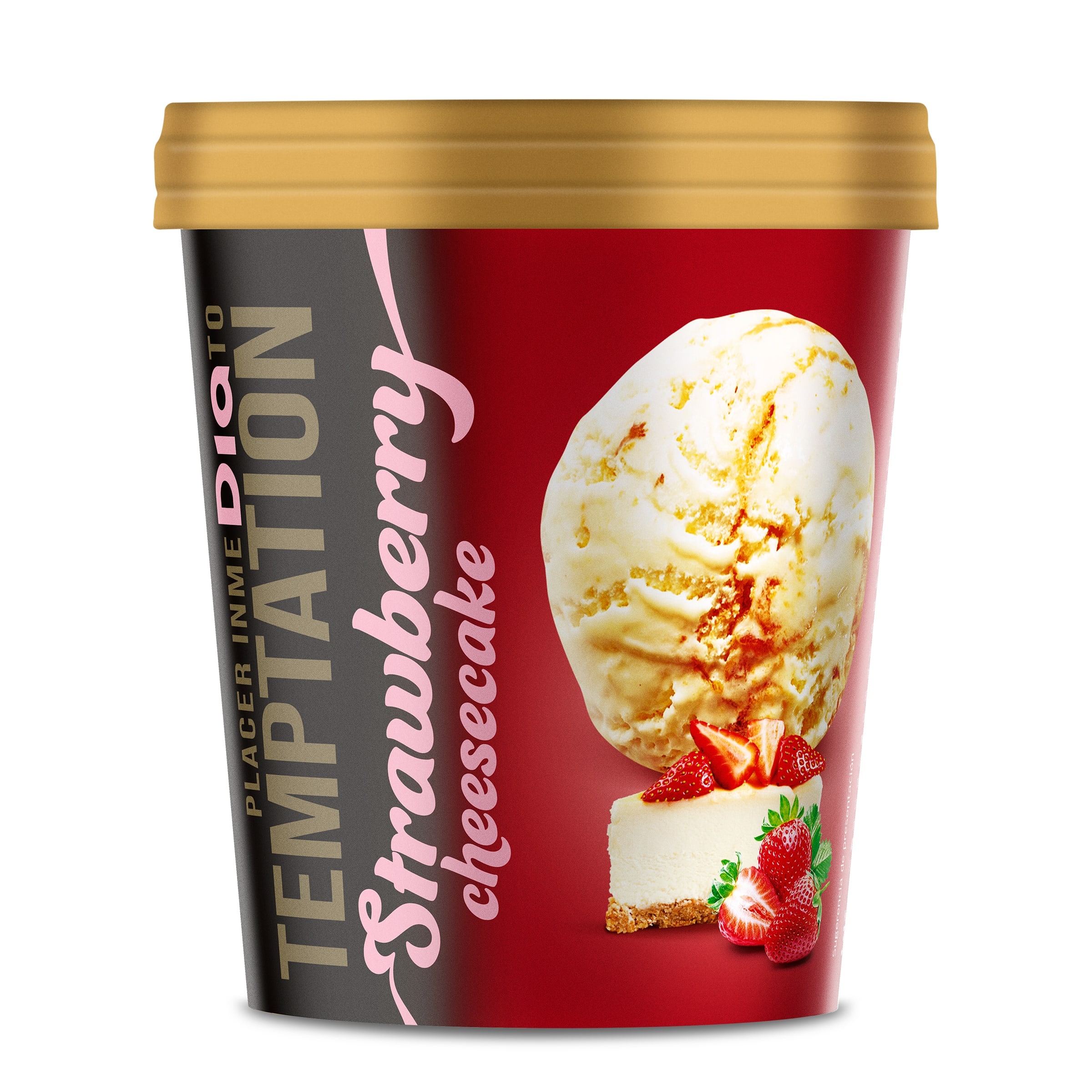 Tarrina de strawberry cheesecake Dia Temptation 350 g