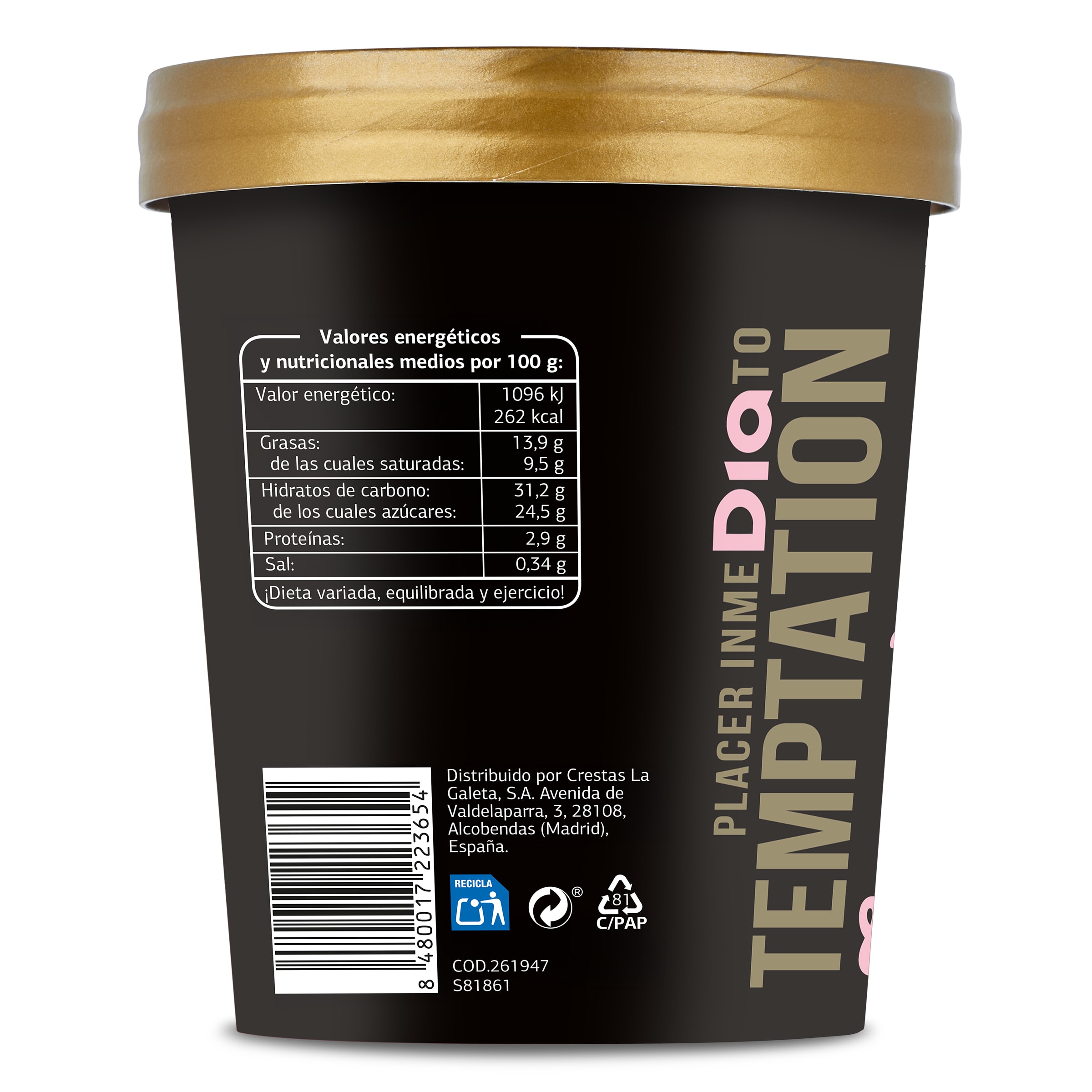Tarrina de strawberry cheesecake Dia Temptation 350 g