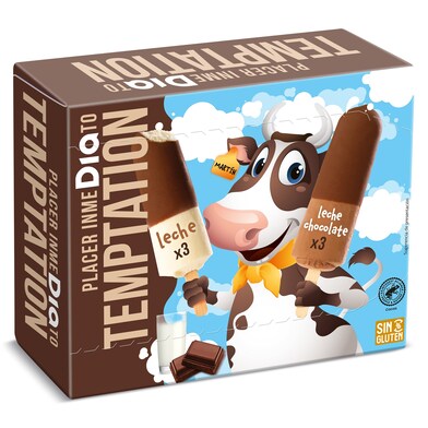 Helado choco milky 6 unidades Temptation de Dia caja 288 g-0