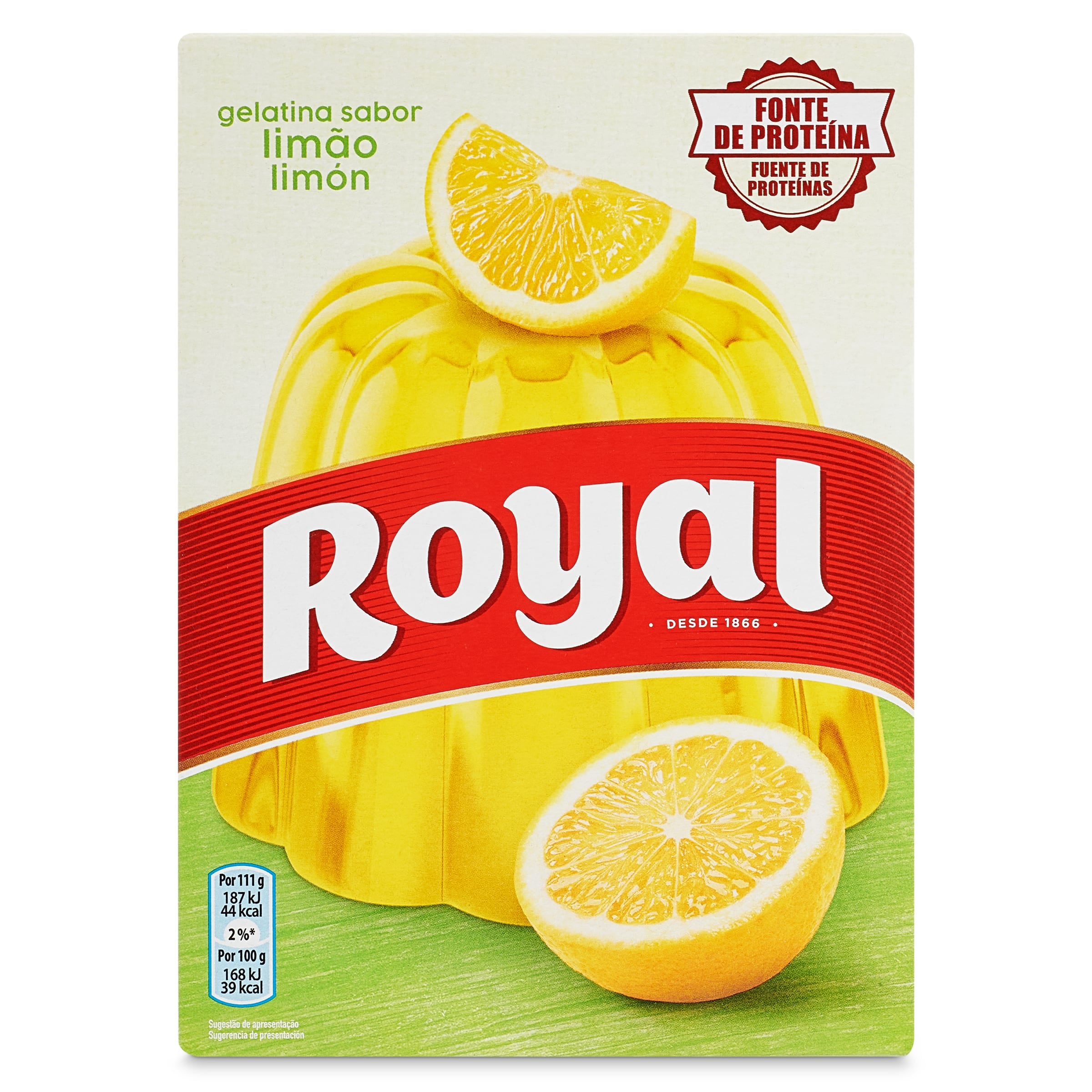 Gelatina sabor limón Royal 114 g