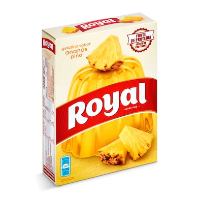 Gelatina sabor piña Royal caja 114 g-0