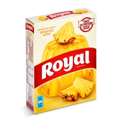 Gelatina sabor piña Royal caja 114 g-0