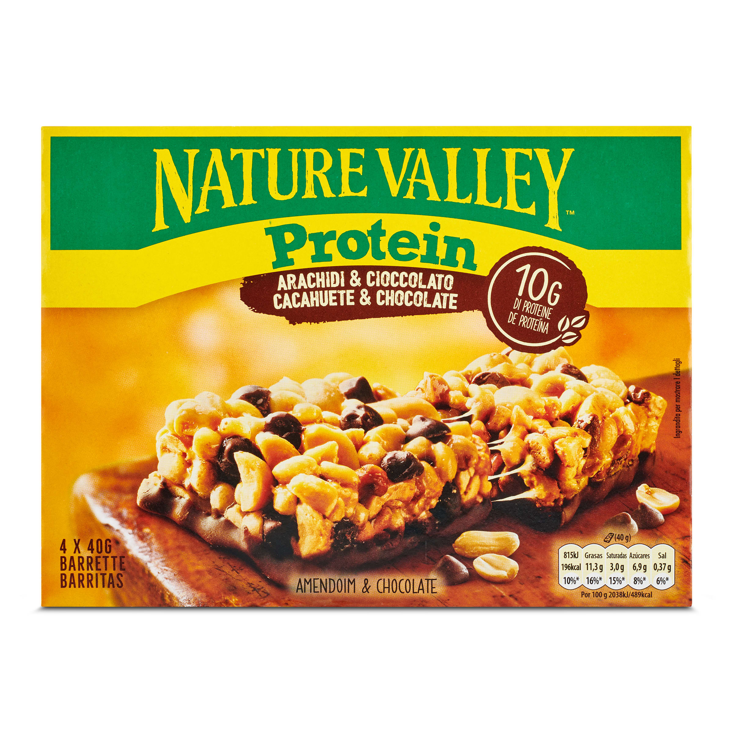 Barritas proteicas de cacahuete y chocolate Nature Valley 160 g