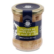 Filetes de atún claro en aceite de oliva Mari Marinera frasco 140 g