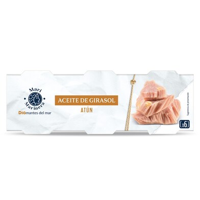 Atún en aceite de girasol Mari Marinera lata 6 x 52 g-1 Atún en aceite de girasol Mari Marinera lata 6 x 52 g-1