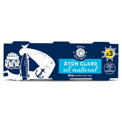 Atún claro al natural Mari Marinera lata 3 x 60 g-1 Atún claro al natural Mari Marinera lata 3 x 60 g-1