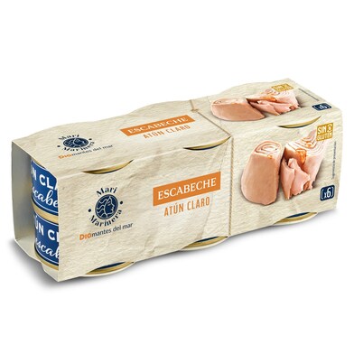 Atún claro en escabeche Mari Marinera lata 6 x 60 g-0 Atún claro en escabeche Mari Marinera lata 6 x 60 g-0