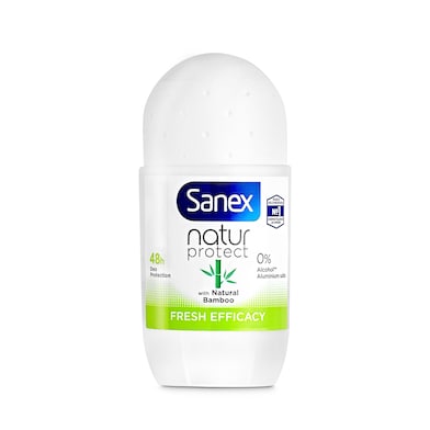 Desodorante roll-on natur protect bambú Sanex bote 50 ml-0