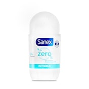 Desodorante roll-on invisible Sanex bote 50 ml