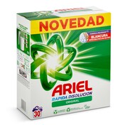 Detergente máquina en polvo original Ariel caja 30 lavados