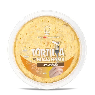 Tortilla de patatas sin cebolla Al Punto Dia bandeja 600 g-0