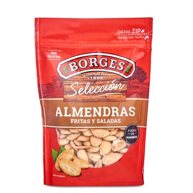 Almendras fritas saladas Borges bolsa 160 g-0