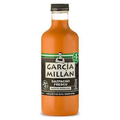 Gazpacho fresco con aceite de oliva García Millán botella 1 l-0