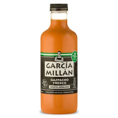 Gazpacho fresco con aceite de oliva García Millán botella 1 l-0