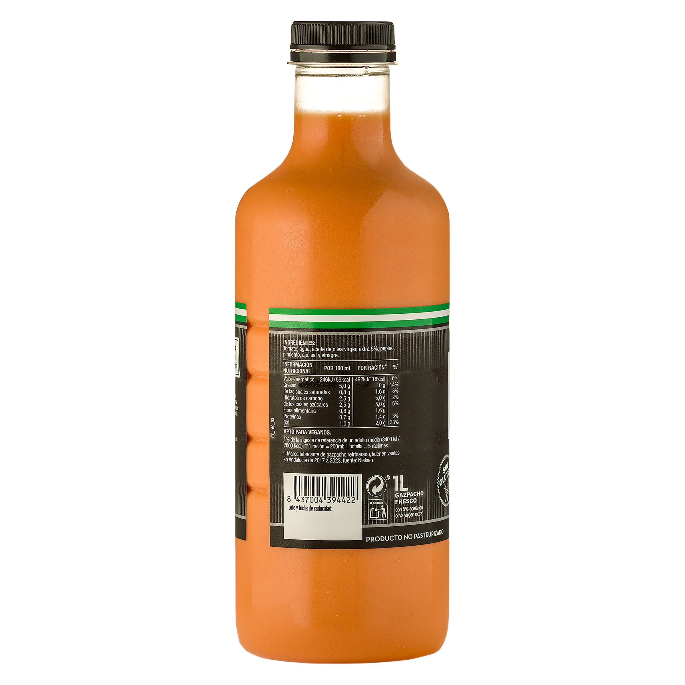 Gazpacho fresco sin gluten García Millán 1 L