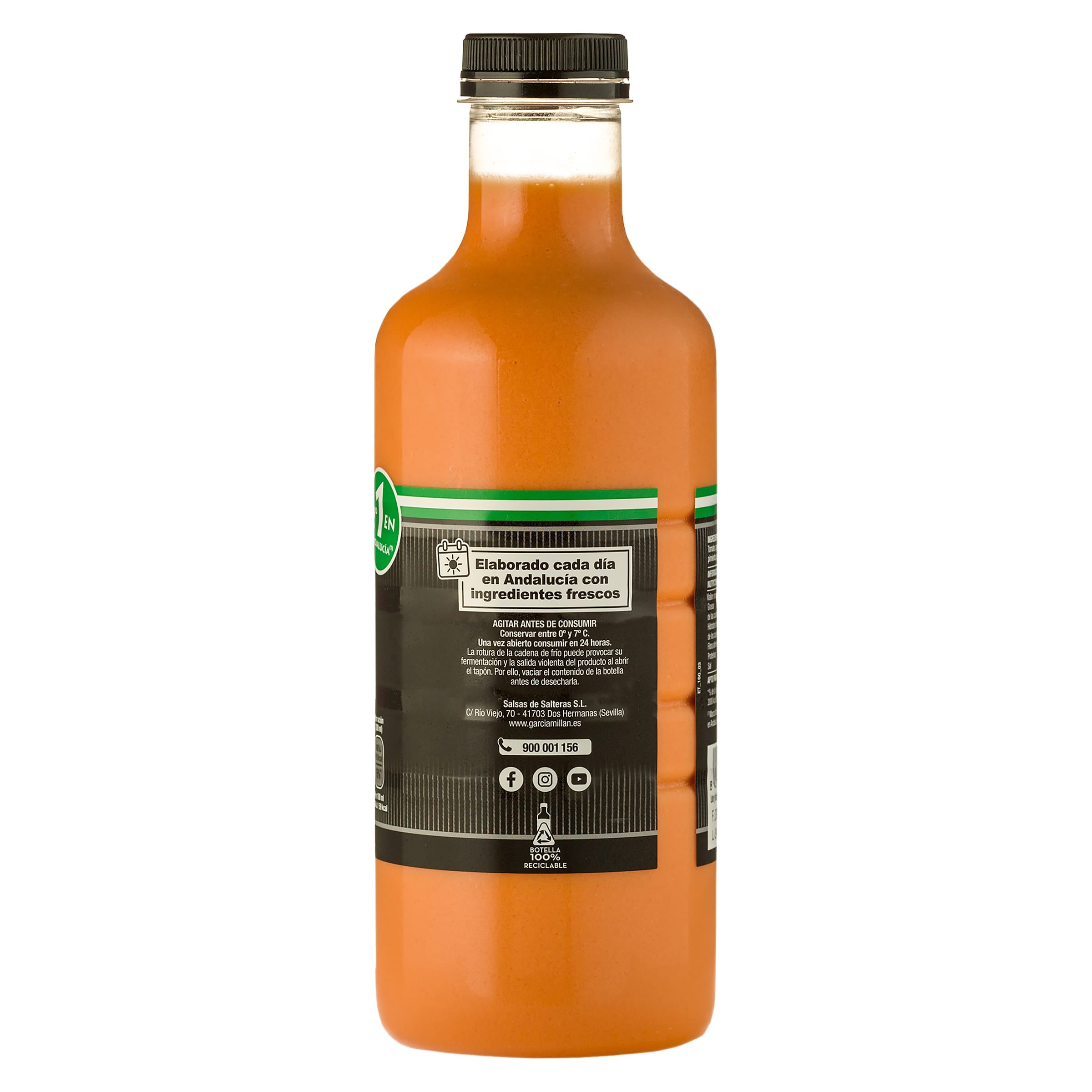 Gazpacho fresco sin gluten García Millán 1 L