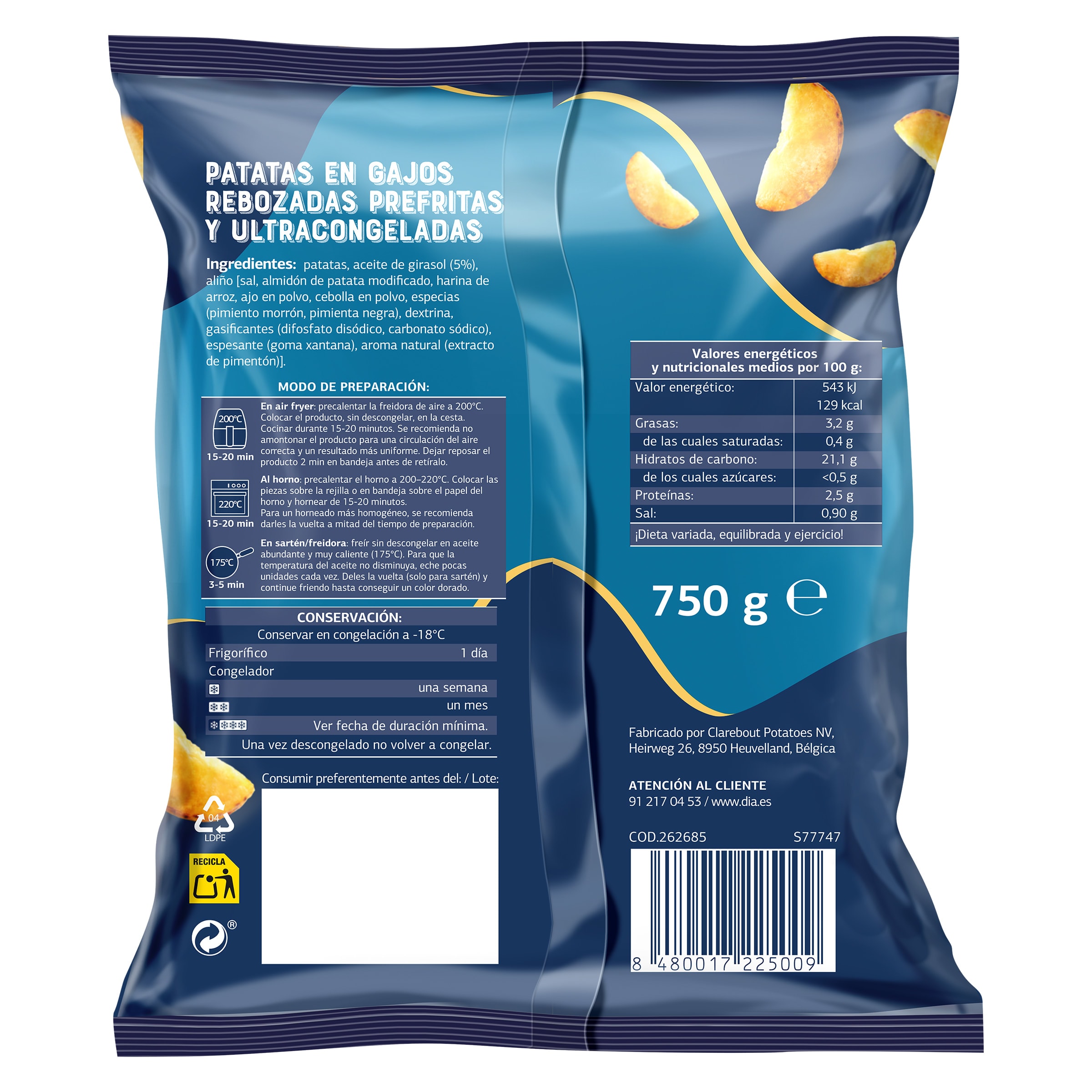 Patatas gajo Dia Patatas Unidas 750 g