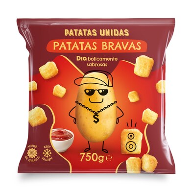 Patatas bravas prefritas Patatas Unidas Dia bolsa 750 g-0