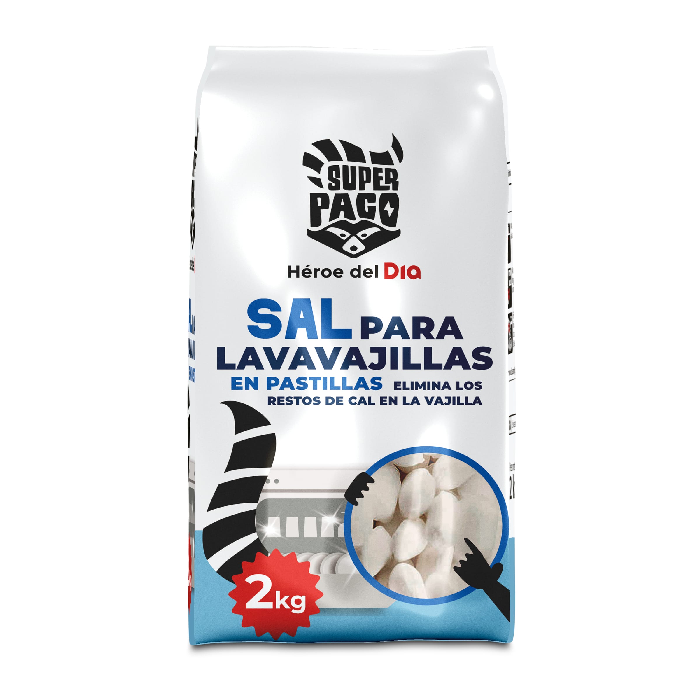 Sal para lavavajillas Super Paco bolsa 2 Kg - Supermercados DIA