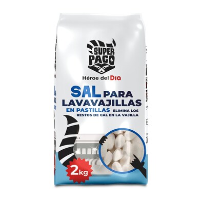 Sal para lavavajillas en pastillas Super Paco de Dia bolsa 2 Kg-0