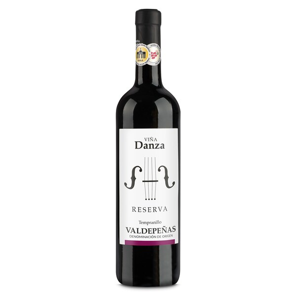 Vino Tinto Reserva DO Valdepeñas Viña Danza Botella 75 Cl.