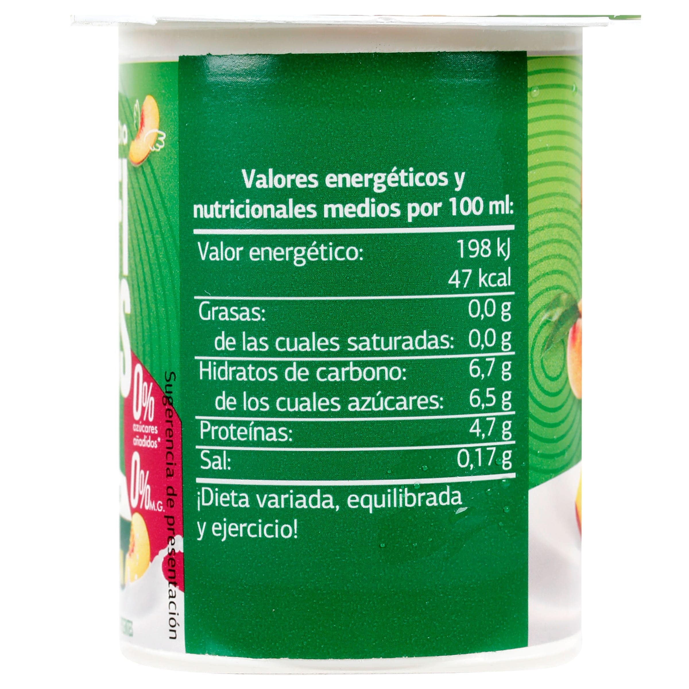 Bífidus con melocotón doble 0% Dia 4 x 125 g