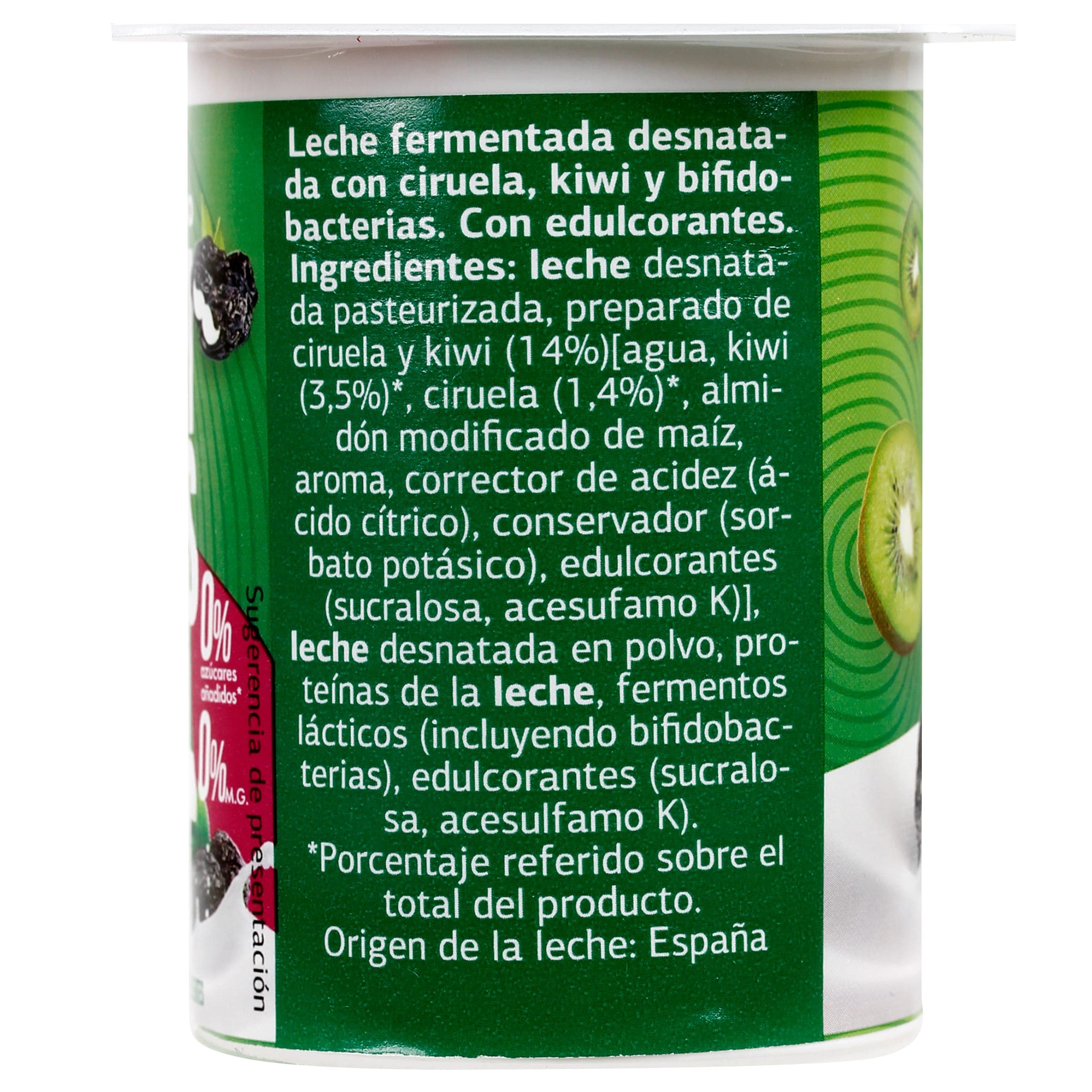 Bífidus con kiwi y ciruela doble 0% Dia 4 x 125 g