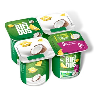 bifidus con pina y coco doble 0 pack 4 x 125 g