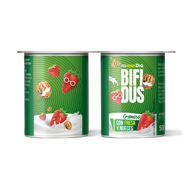 Cremoso con fresa y nueces Bífidus pack 4 x 125 g-1 Cremoso con fresa y nueces Bífidus pack 4 x 125 g-1