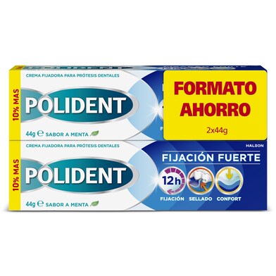Crema fijadora para prótesis dental tubo Polident tubo 2 x 44 g-0 Crema fijadora para prótesis dental tubo Polident tubo 2 x 44 g-0