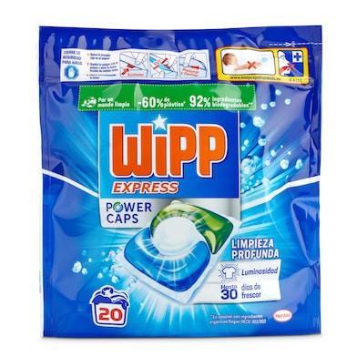 Detergente máquina 4 en 1 Wipp Express bolsa 20 lavados-0