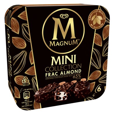 Helado mini bombón frac almendras Magnum caja 276 g-0 Helado mini bombón frac almendras Magnum caja 276 g-0