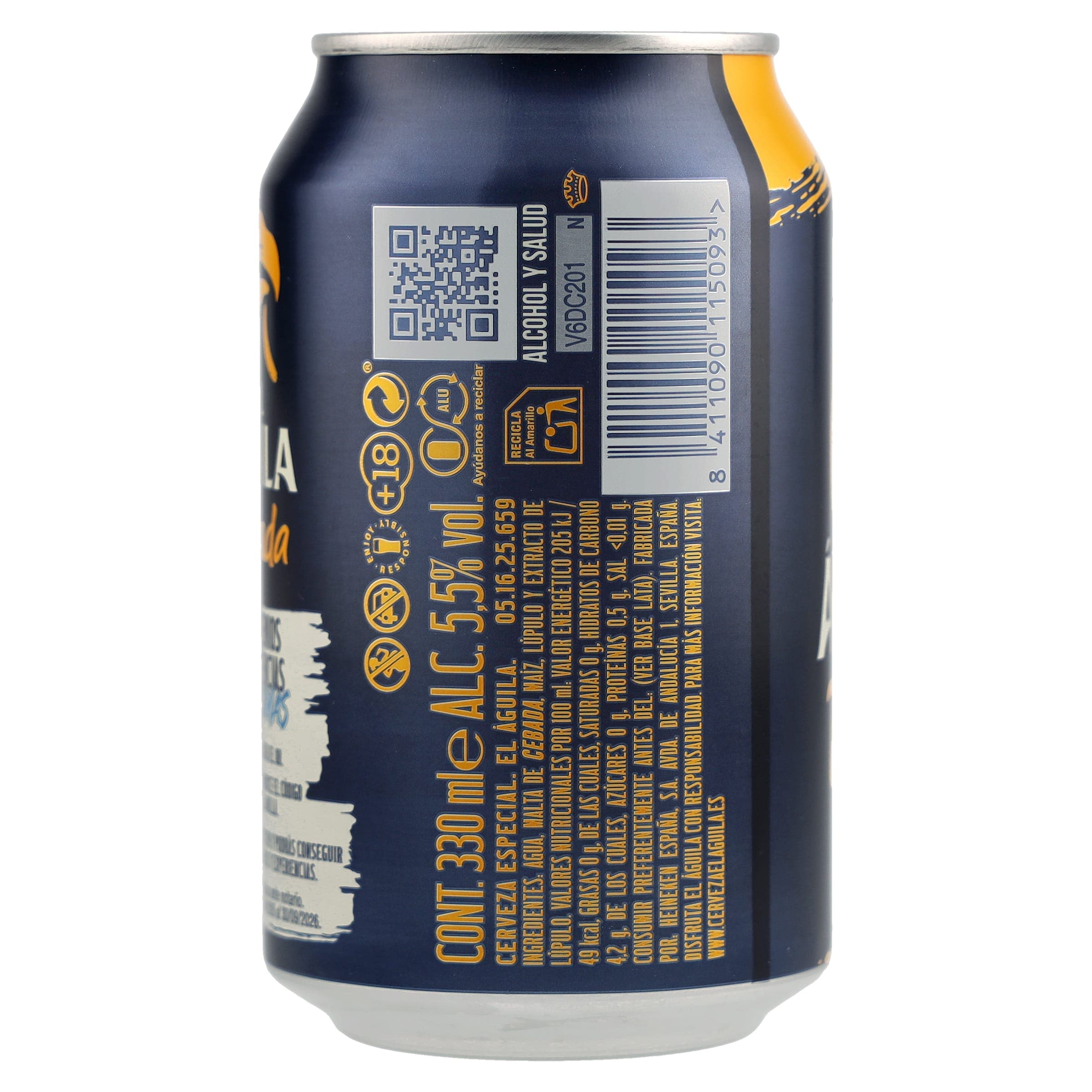 Cerveza dorada El águila 33 cl
