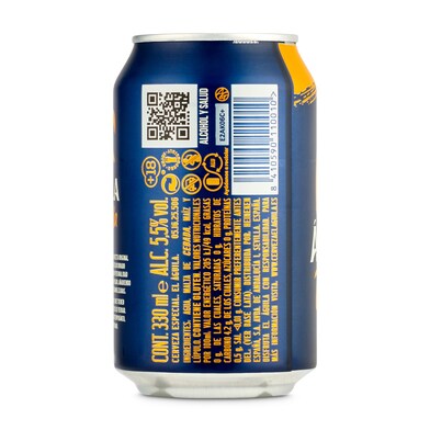 Cerveza rubia dorada El aguila lata 33 cl-1