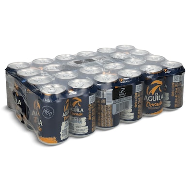 Cerveza rubia dorada El aguila pack 24 x 33 cl-0