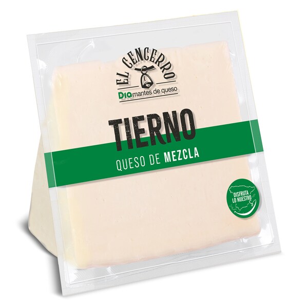 Queso Tierno Dia El Cencerro Cuña 300 Gr.