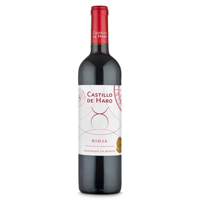 Vino tinto joven madurado D.O. Rioja Castillo de Haro botella 75 cl-0