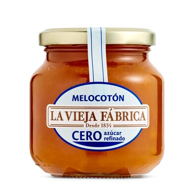 Mermelada de melocotón sin azúcar La vieja fabrica frasco 280 g-0