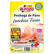 Pechuga de pavo en finas lonchas Elpozo sobre 115 g