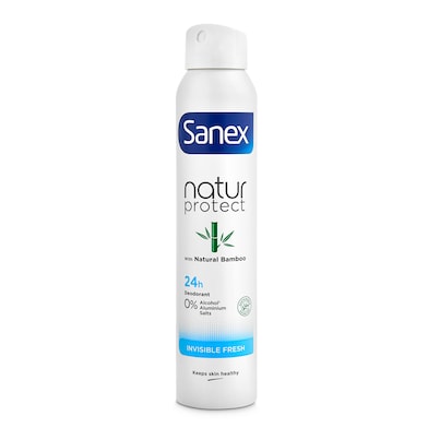 Desodorante natur protect invisible fresh Sanex spray 200 ml-0