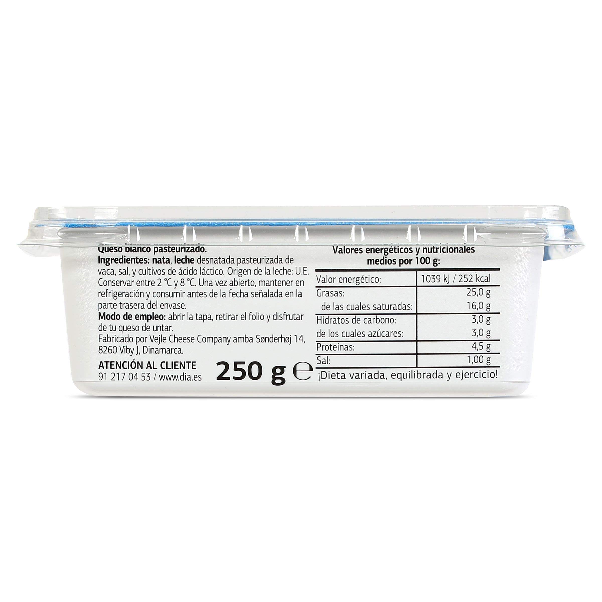 Queso de untar natural Dia Láctea 250 g