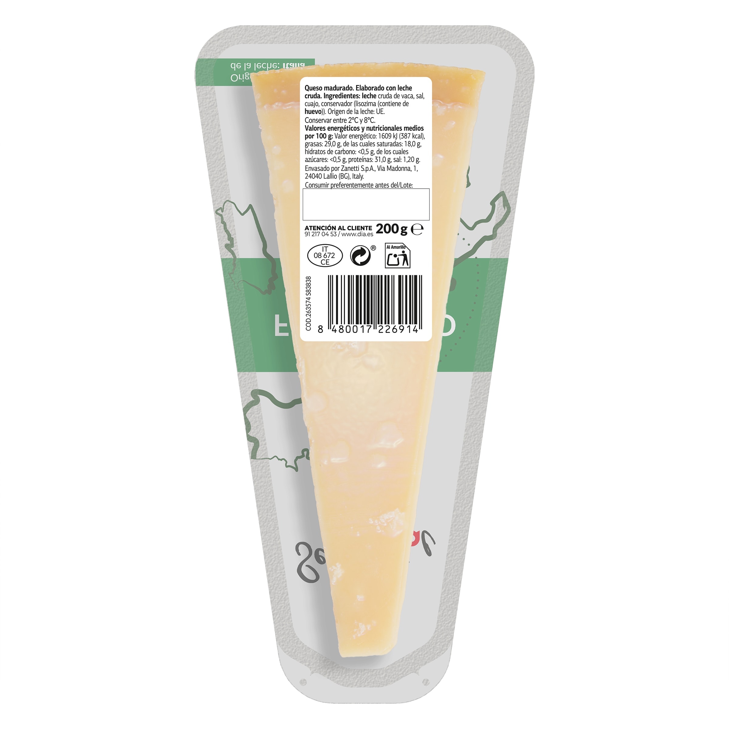 Queso curado Dia Selección Mundial 200 g