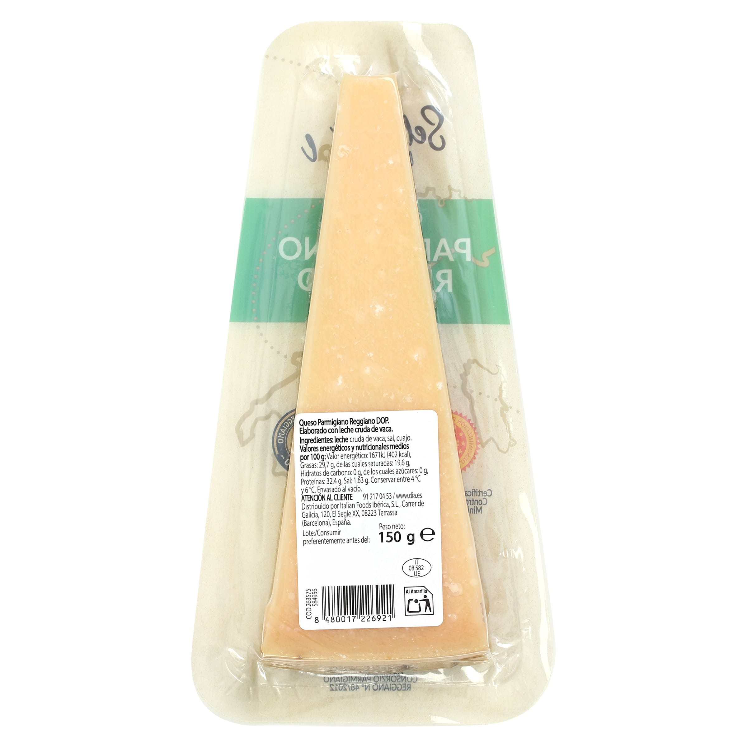 Queso parmesano D.O.P. Dia Selección Mundial 150 g