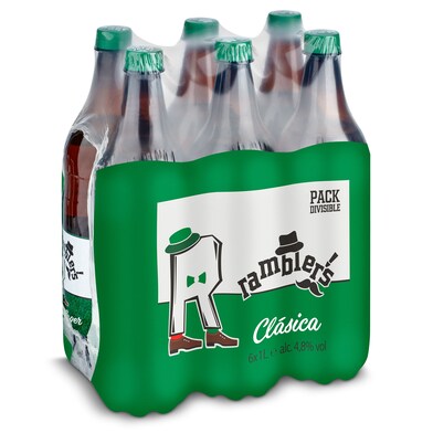 Cerveza lager Ramblers de Dia pack 6 x 1 l-0 Cerveza lager Ramblers de Dia pack 6 x 1 l-0