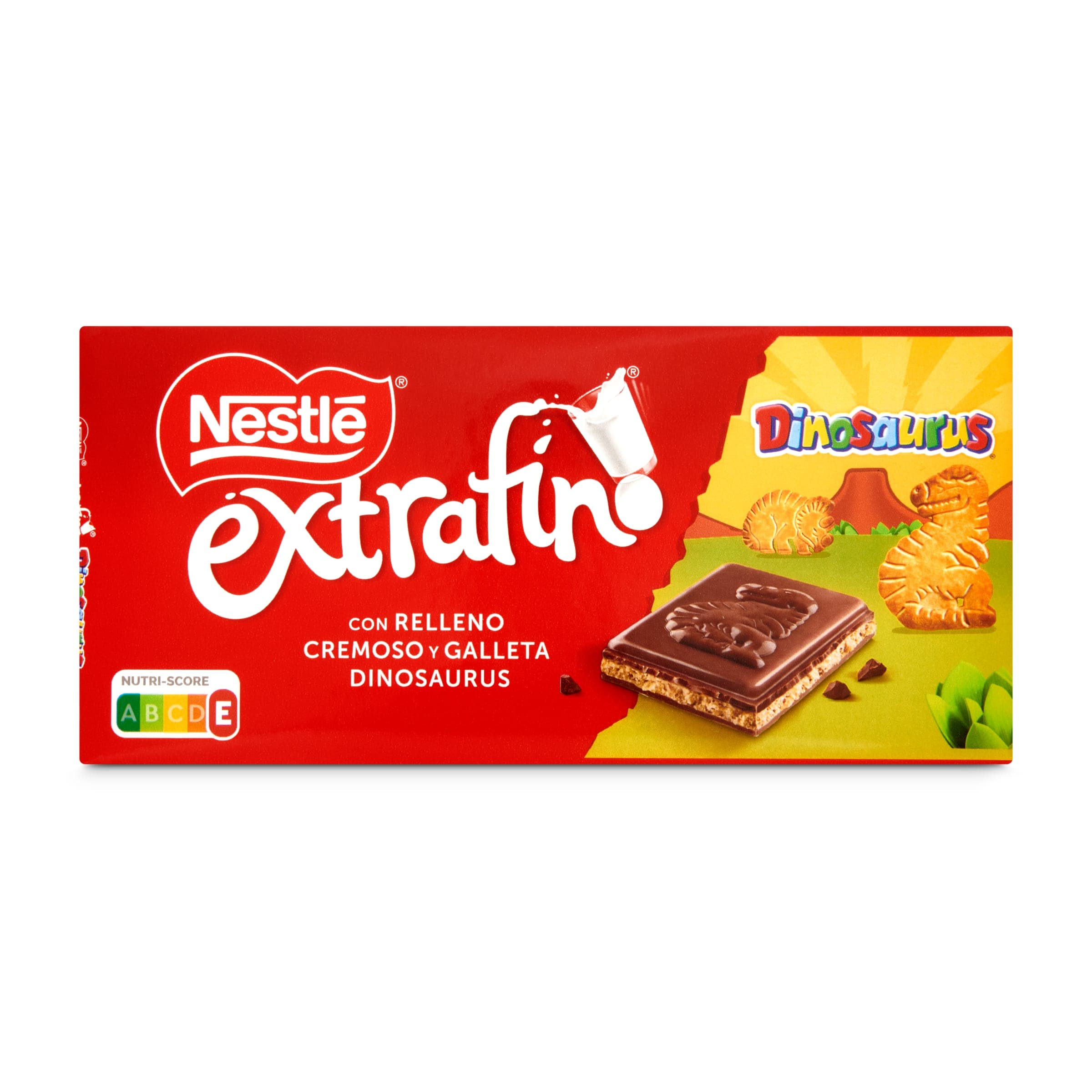 Chocolate con leche con relleno con trocitos de galleta dinosaurus Nestlé  Extrafino 120 g - Supermercados DIA