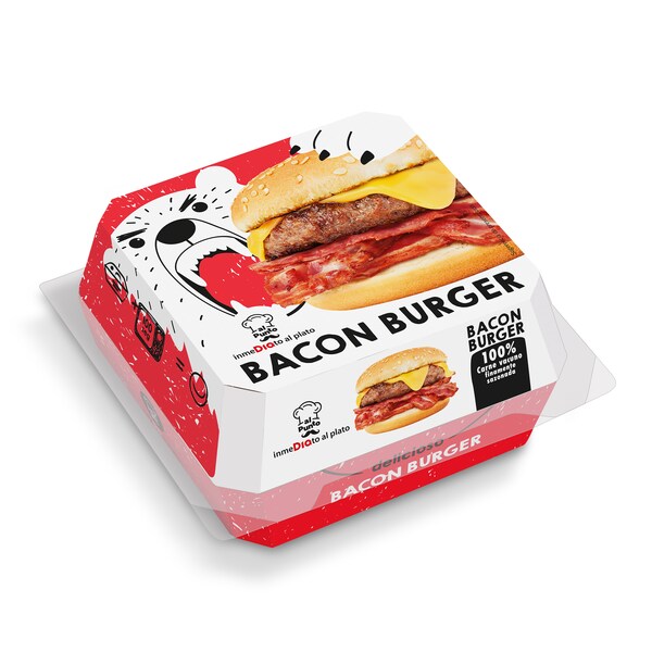 Hamburguesa con Bacon Dia Al Punto Envase 220 Gr.