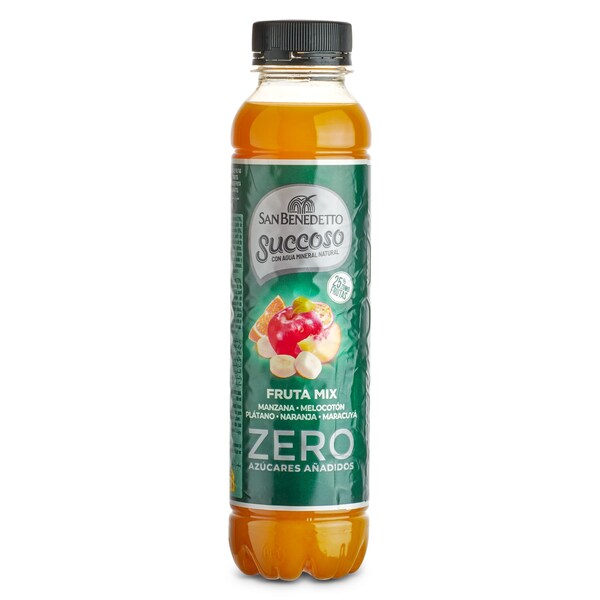 Refresco de Zumo de Fruta Mix Zero sin Gas San Benedetto Botella 40 Cl.