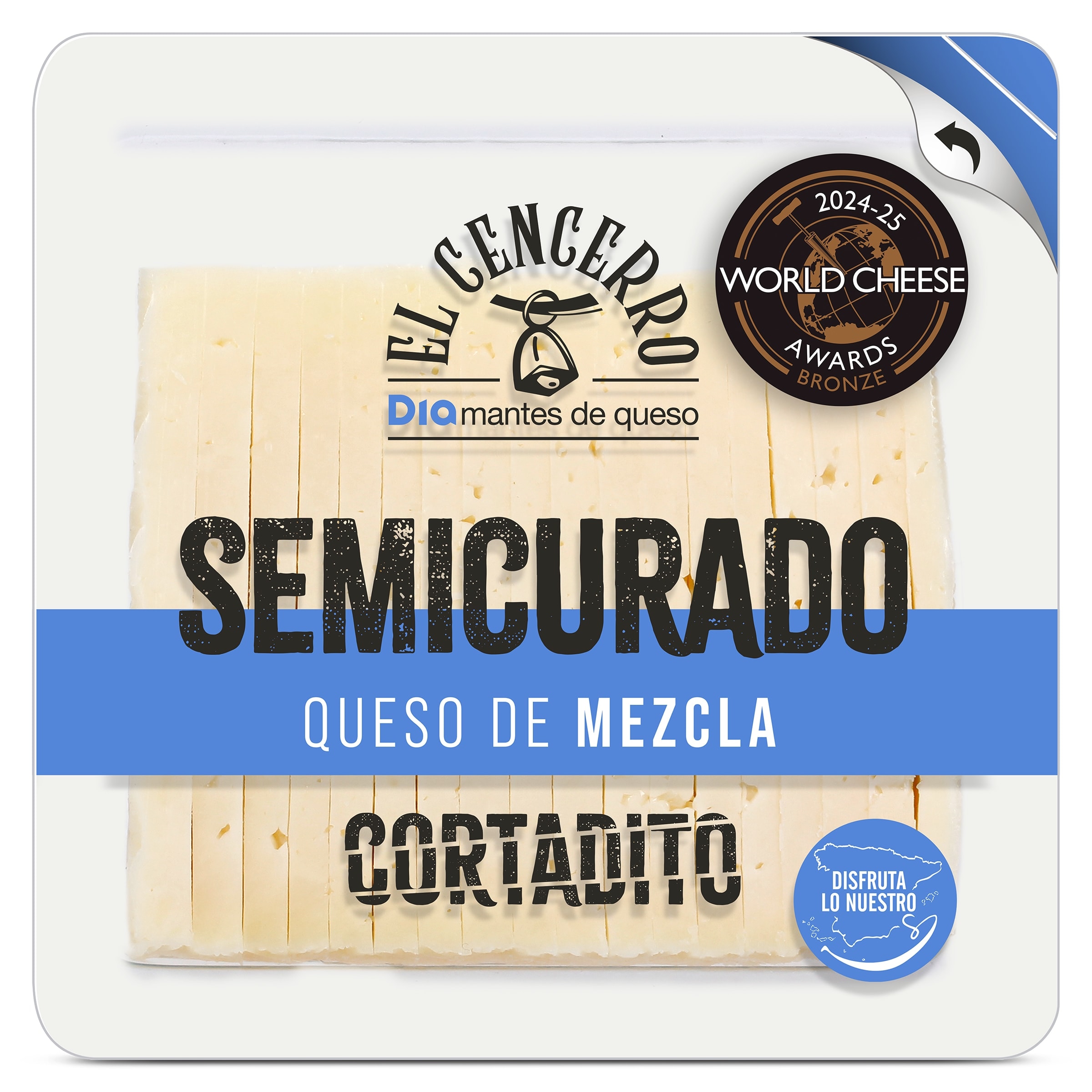 Queso semicurado cortado Dia El Cencerro 250 g